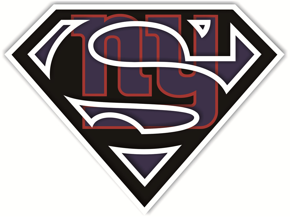 New York Giants superman logos iron on heat transfer